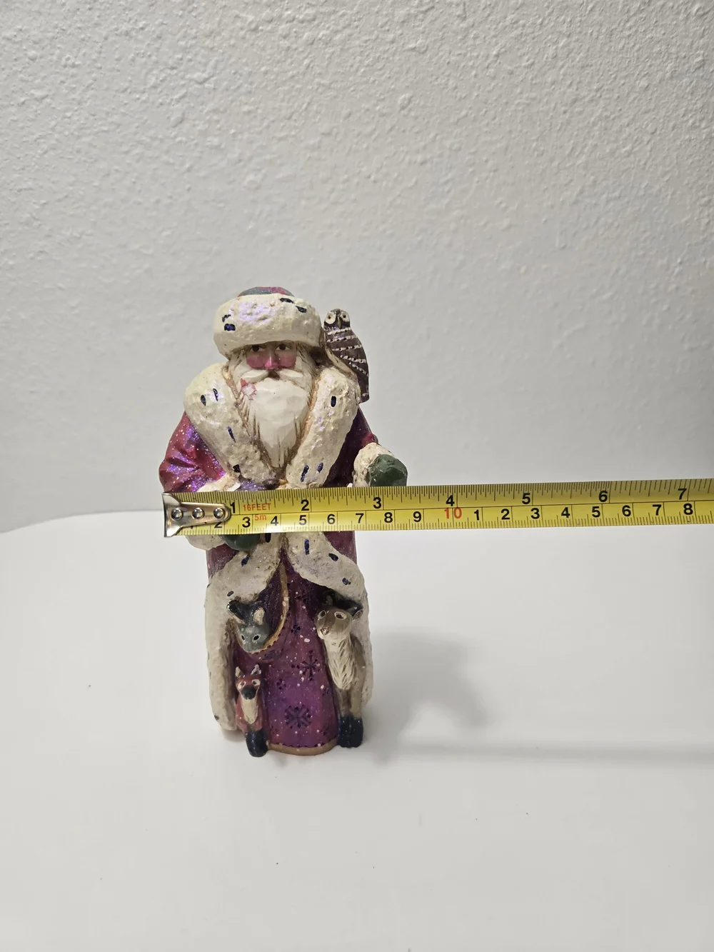 Vintage Pam Schifferl resin folk art Santa Figurine